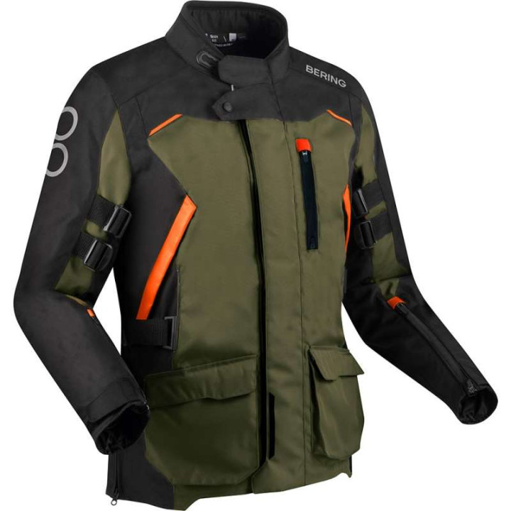 Veste moto Bering ZEPHYR NOIR/KAKI