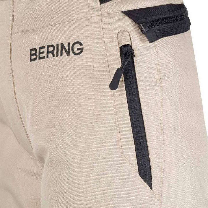 Pantalon moto femme Bering LADY SIBERIA BEIGE/GRIS