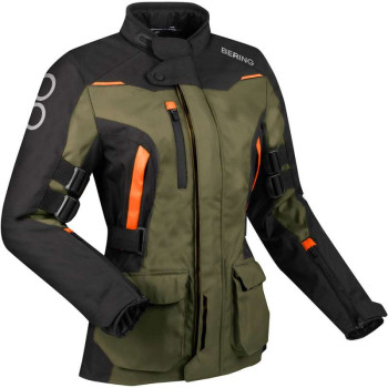 Veste moto femme Bering LADY ZEPHYR NOIR/KAKI