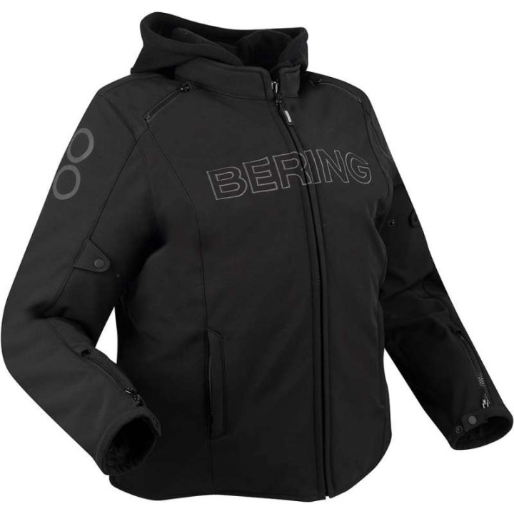 Blouson moto femme Bering LADY DAVIS NOIR Grande Taille