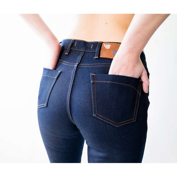 Jean moto femme BOLID'STER JENY’STER 2 INDIGO - Slim