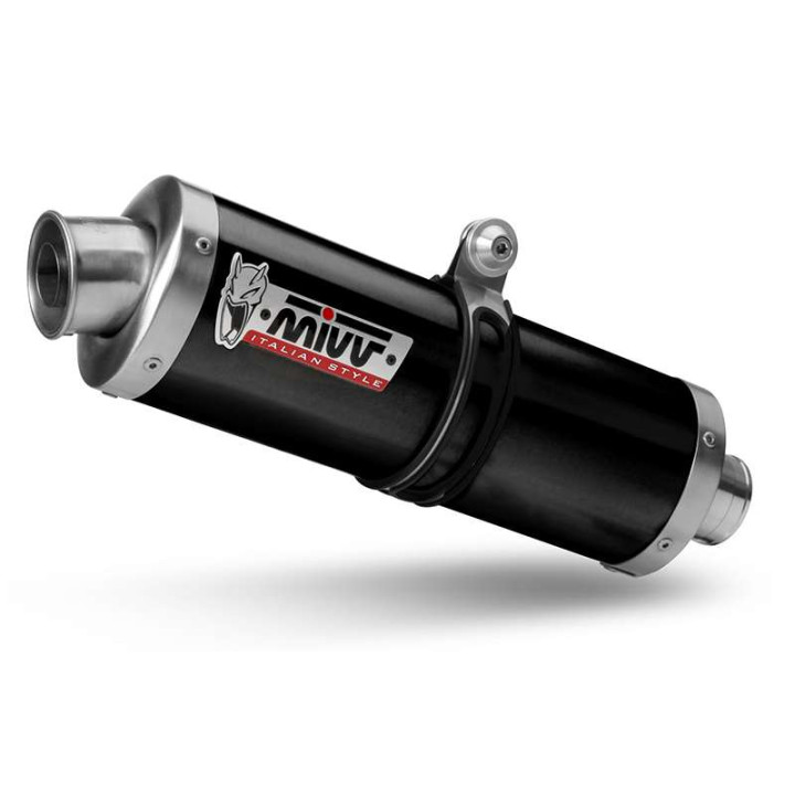 Silencieux homologué Mivv OVAL Classic Inox Noir (Y.064.LZ) Yamaha TÉNÉRÉ 700