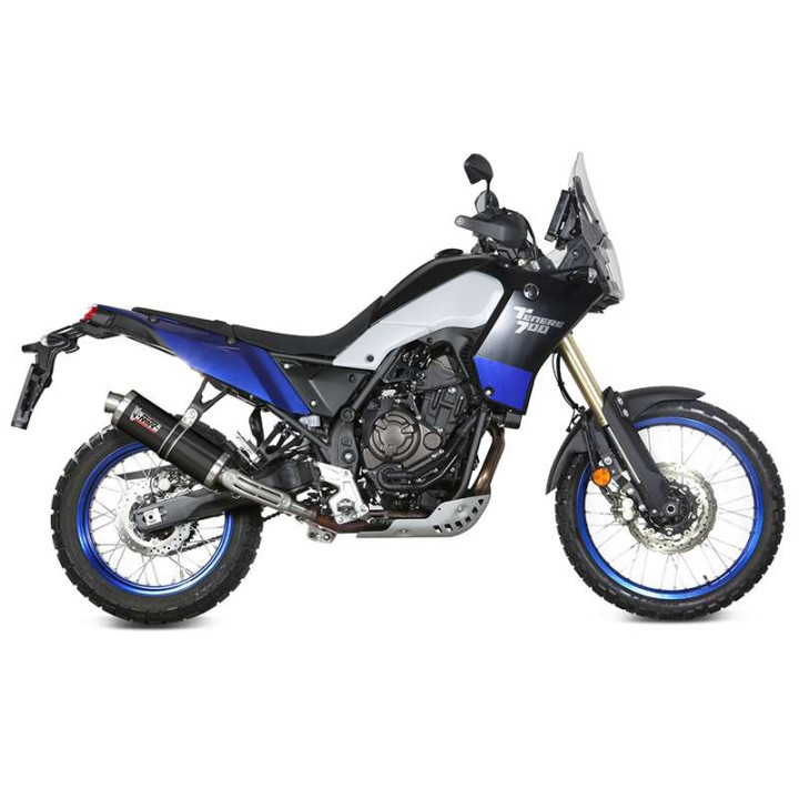 Silencieux homologué Mivv OVAL Classic Inox Noir (Y.064.LZ) Yamaha TÉNÉRÉ 700