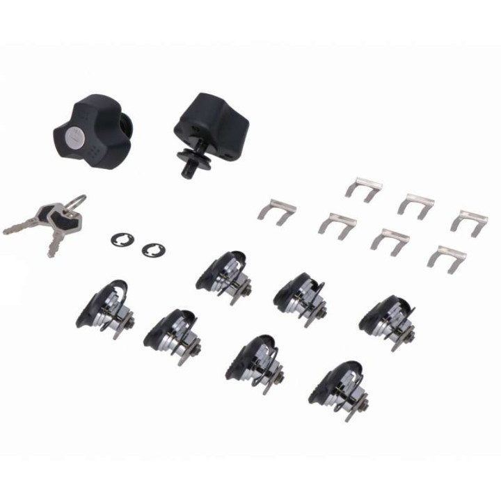 Set of 7 SW-Motech TraX locks + anti-theft device for PRO brackets