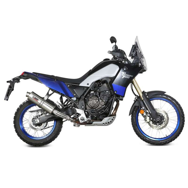 Mivv-approved muffler OVAL Classic Inox (Y.064.LX1) Yamaha TÉNÉRÉ 700