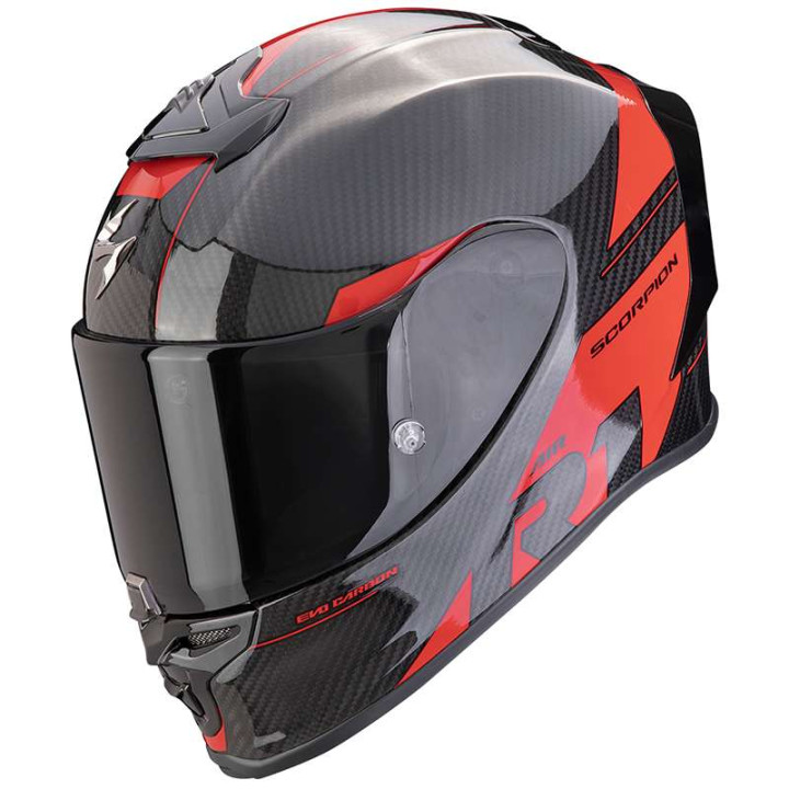 Casque Scorpion EXO-R1 EVO CARBON AIR RALLY NOIR / ROUGE