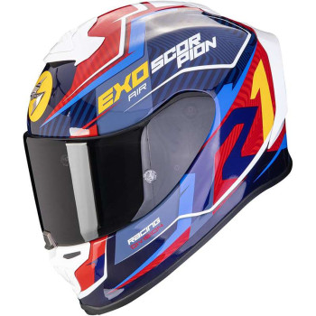 Casque Scorpion EXO-R1 EVO AIR COUP BLEU / ROUGE / JAUNE