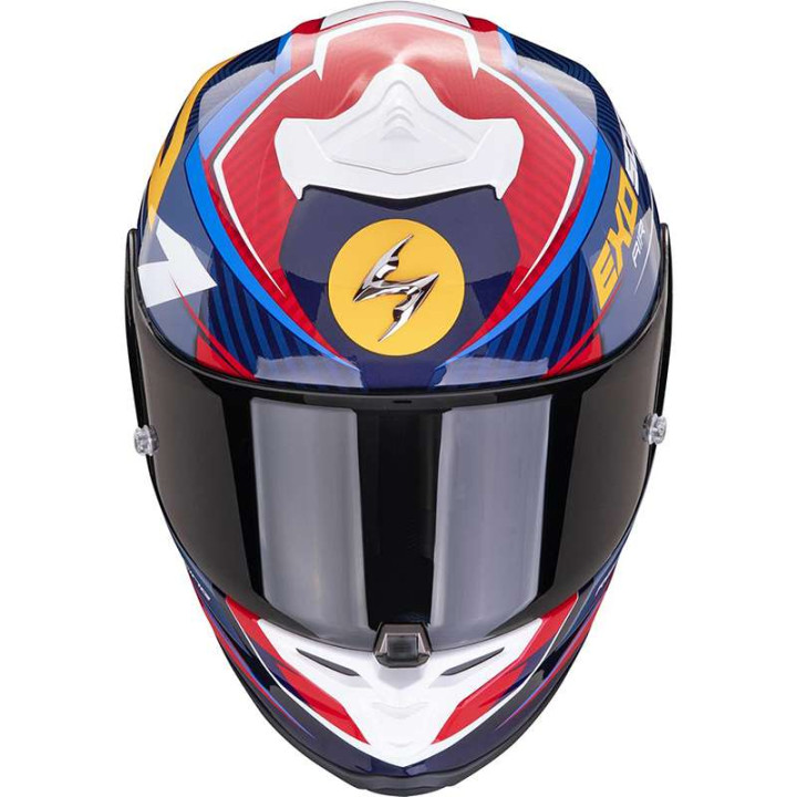 Casque Scorpion EXO-R1 EVO AIR COUP BLEU / ROUGE / JAUNE