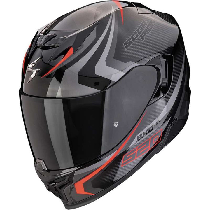 Casque Scorpion EXO-520 EVO AIR TERRA NOIR / ARGENT / ROUGE