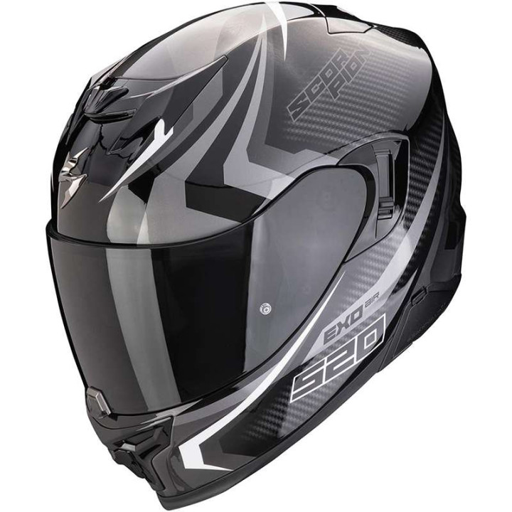 Casque Scorpion EXO-520 EVO AIR TERRA NOIR / ARGENT / BLANC