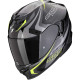 Casque Scorpion EXO-520 EVO AIR TERRA NOIR / ARGENT / JAUNE