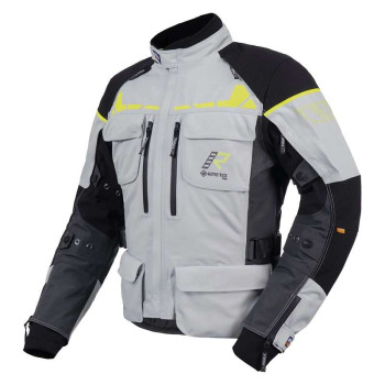 Veste moto Rukka ECUADO-R GRIS/JAUNE