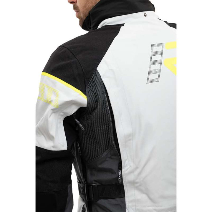 Veste moto Rukka ECUADO-R GRIS/JAUNE