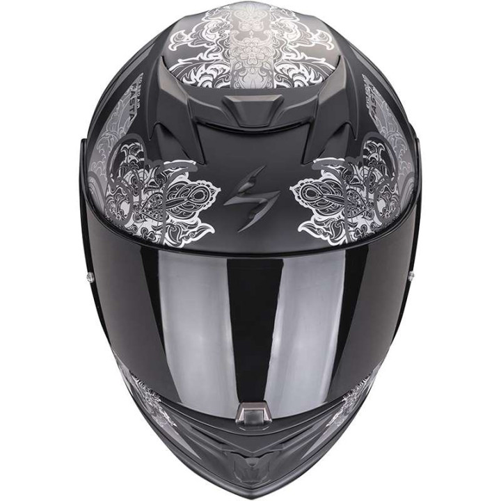 Casque Scorpion EXO-520 EVO AIR FASTA NOIR MAT / ARGENT / ROSE
