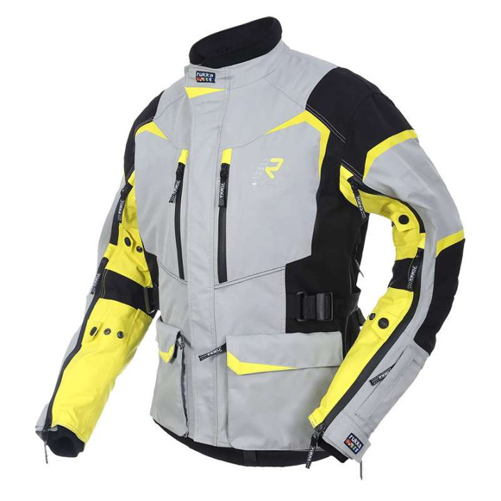 Veste moto Rukka RIMO-R GRIS/JAUNE