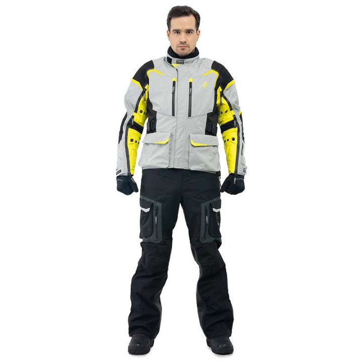 Veste moto Rukka RIMO-R GRIS/JAUNE