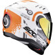 Scorpion EXO-520 EVO AIR TITAN WHITE / ORANGE Helmet Scorpion EXO-520 EVO AIR TITAN WHITE / ORANGE Helmet