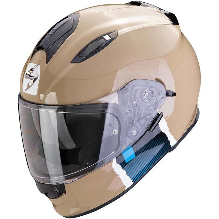 Casque Scorpion EXO-491 CODE SABLE / BLEU