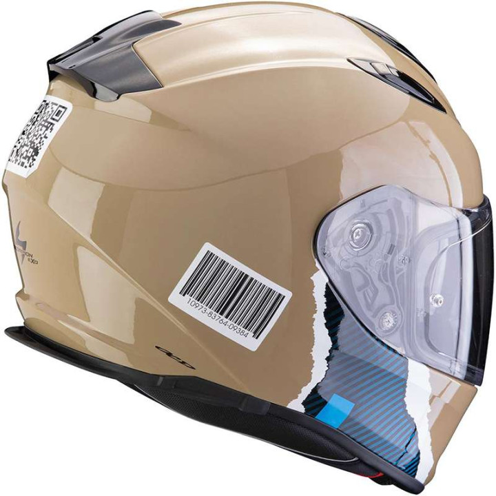 Casque Scorpion EXO-491 CODE SABLE / BLEU