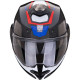 Casque moto modulable Scorpion EXO-TECH EVO CARBON ROVER NOIR / ROUGE / BLEU
