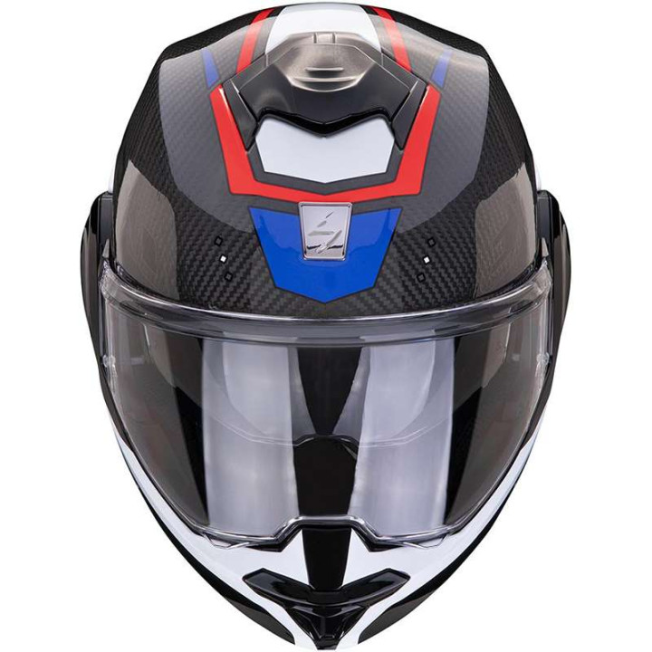 Casque moto modulable Scorpion EXO-TECH EVO CARBON ROVER NOIR / ROUGE / BLEU
