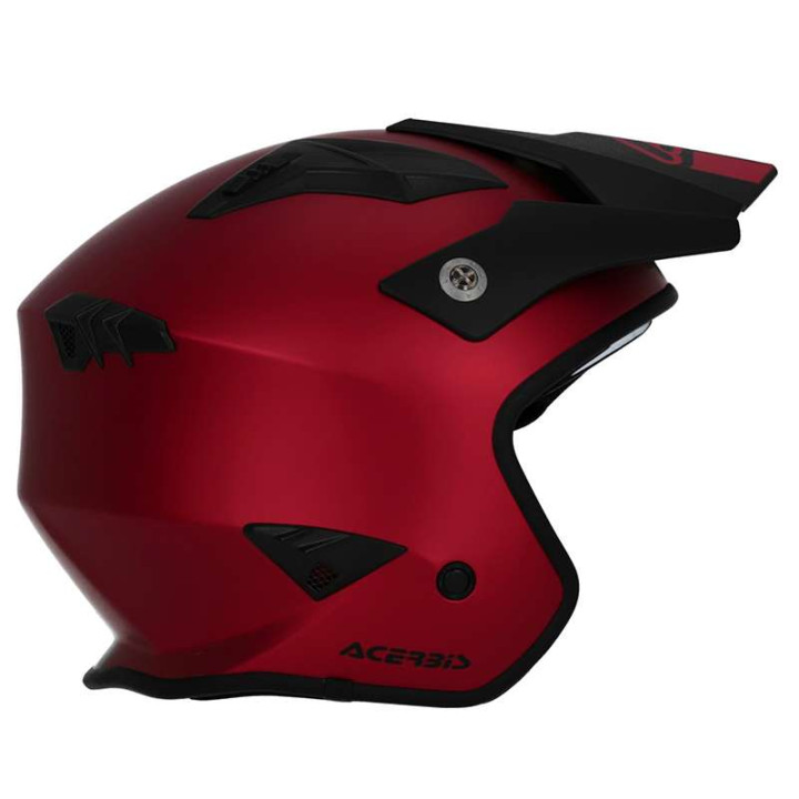 Casque moto jet Acerbis ARIA 22.06 METALLIC ROUGE