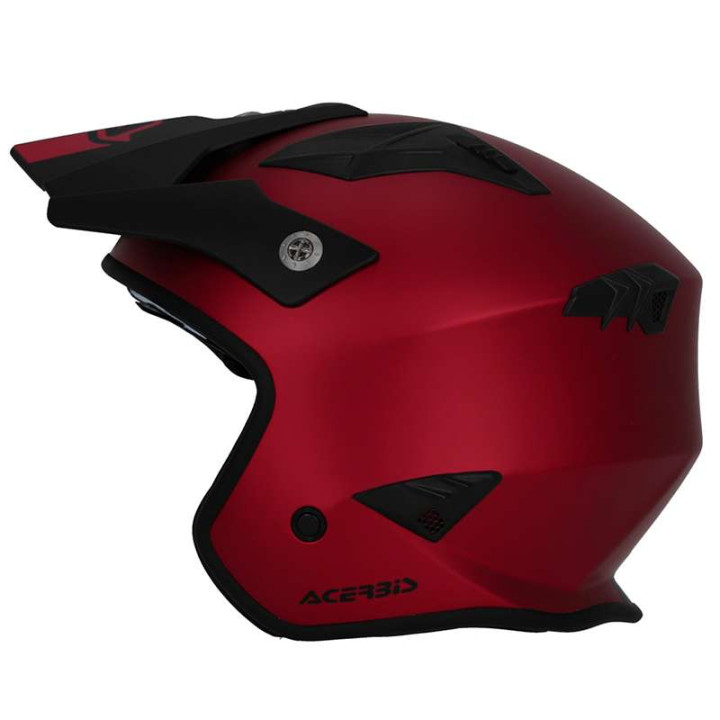 Casque moto jet Acerbis ARIA 22.06 METALLIC ROUGE
