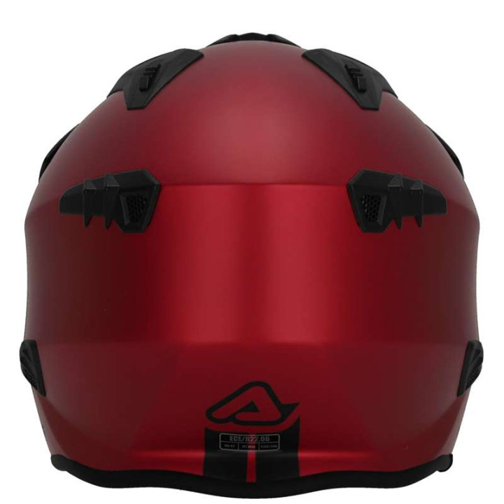 Casque moto jet Acerbis ARIA 22.06 METALLIC ROUGE