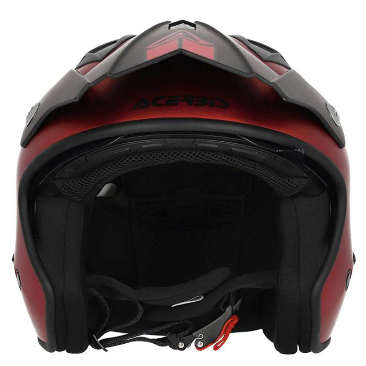 Casque moto jet Acerbis ARIA 22.06 METALLIC ROUGE