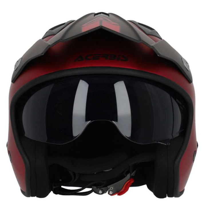Casque moto jet Acerbis ARIA 22.06 METALLIC ROUGE