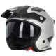 Casque moto jet Acerbis ARIA 22.06 METALLIC ARGENT