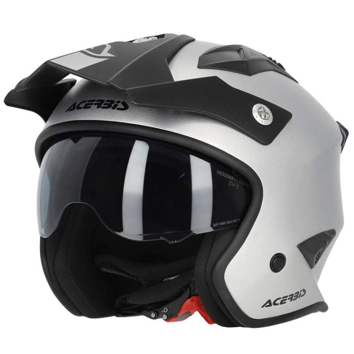Casque moto jet Acerbis ARIA 22.06 METALLIC ARGENT