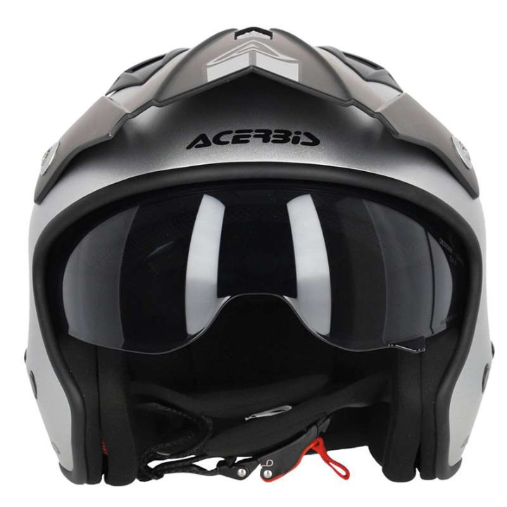 Casque moto jet Acerbis ARIA 22.06 METALLIC ARGENT