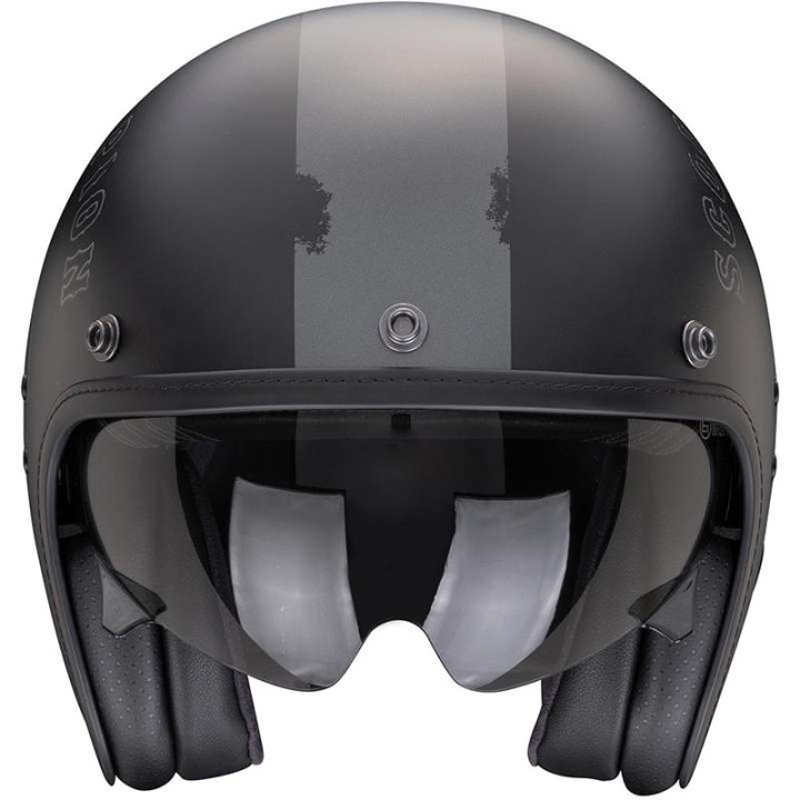 Casque Scorpion BELFAST EVO SPADE NOIR MAT / ARGENT