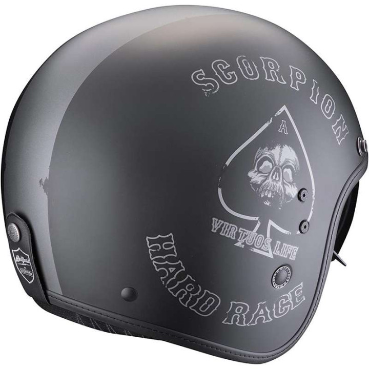 Casque Scorpion BELFAST EVO SPADE NOIR MAT / ARGENT