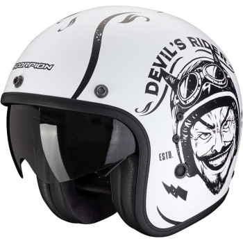 Casque Scorpion BELFAST EVO ROMEO BLANC / NOIR Casque Scorpion BELFAST EVO ROMEO BLANC / NOIR