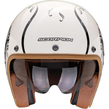 Casque Scorpion BELFAST EVO ROMEO CREME / NOIR Casque Scorpion BELFAST EVO ROMEO CREME / NOIR