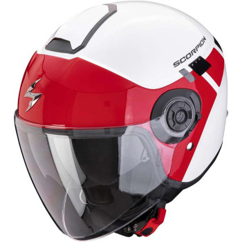 Casque moto Scorpion EXO-CITY II MALL BLANC / ROUGE
