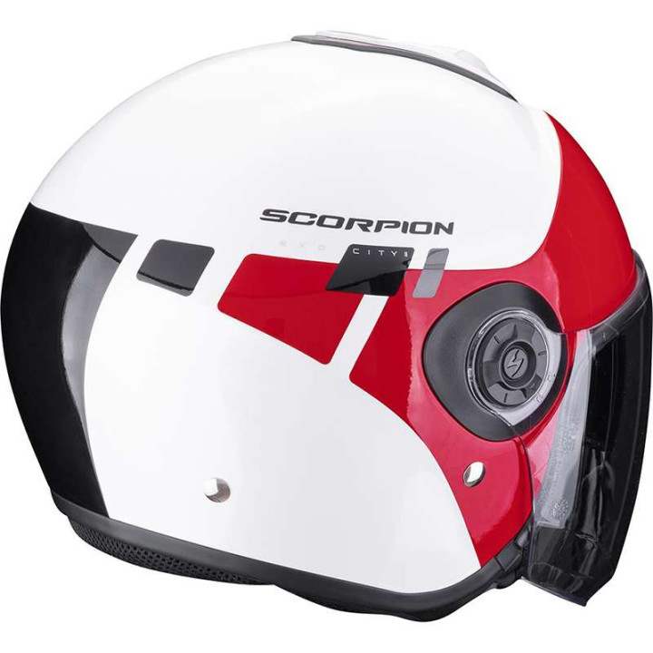 Casque moto Scorpion EXO-CITY II MALL BLANC / ROUGE