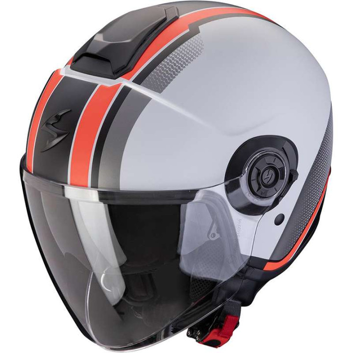 Casque moto Scorpion EXO-CITY II VEL GRIS / ROUGE
