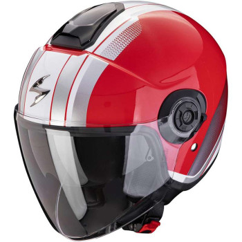Casque moto Scorpion EXO-CITY II VEL ROUGE / BLANC