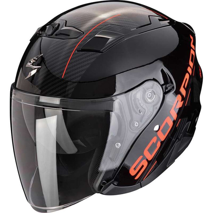 Casque moto Scorpion EXO-230 QR NOIR / ROUGE Casque moto Scorpion EXO-230 QR NOIR / ROUGE