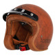 Casque moto jet Acerbis SKODELA 22.06 MARRON