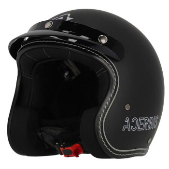 Acerbis SKODELA 22.06 jet motorcycle helmet BLACK
