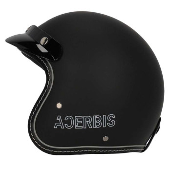 Acerbis SKODELA 22.06 jet motorcycle helmet BLACK