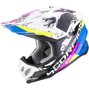 Casque cross Scorpion VX-22 AIR CX BLANC/NOIR/BLEU