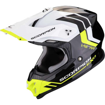 Casque cross Scorpion VX-16 EVO AIR FUSION Noir / Blanc / Jaune