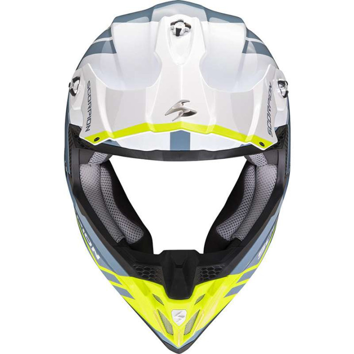 Casque cross Scorpion VX-16 EVO AIR FUSION Bleu / Blanc / Jaune