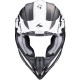 Casque cross Scorpion VX-16 EVO AIR SLANTER Noir mat / Argent