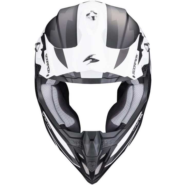 Casque cross Scorpion VX-16 EVO AIR SLANTER Noir mat / Argent